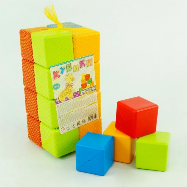 Набор кубиков 1-060 16 шт. (5) "MASTERPLAY"