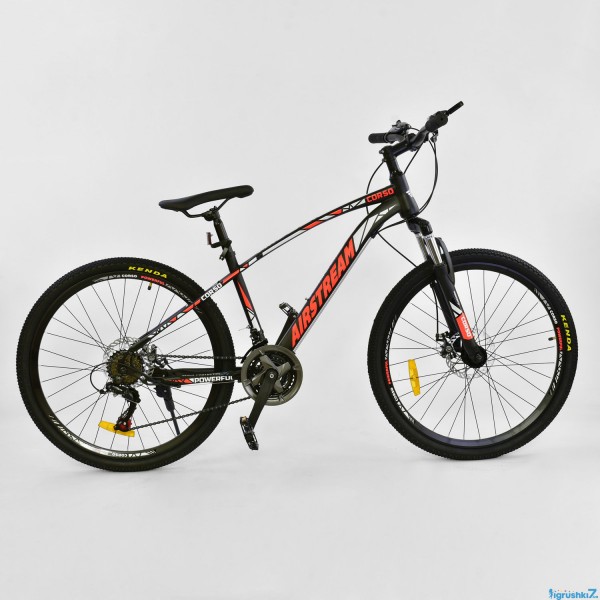 Велосипед Спортивный CORSO AIRSTREAM 26"дюймов JYT 002 - 8345 BLACK-RED 